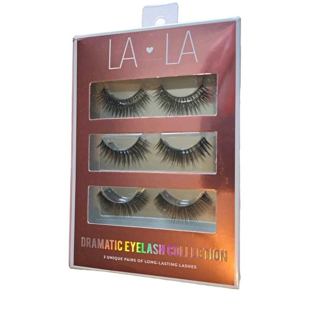 La La Dramatic Eyelash Collection Set Of 3 New in Package Cruelty-Free